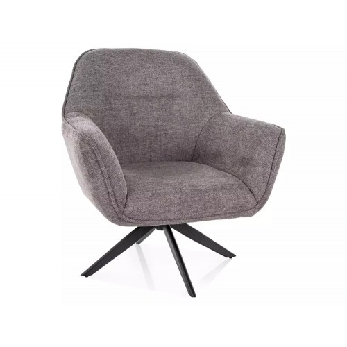 Auduma krēsls GALIA BREGO pelēks